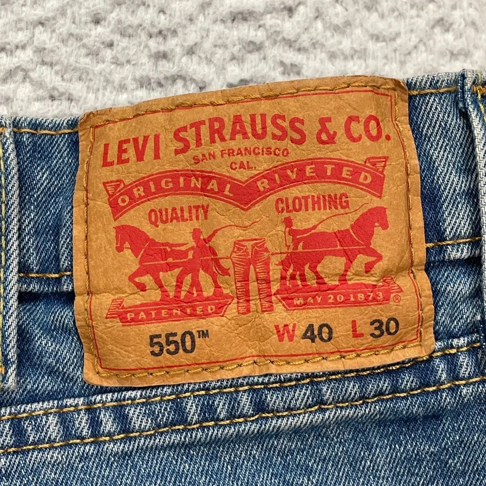 Levis‎ 550 Jeans Mens Relaxed Fit Stretch 40X30